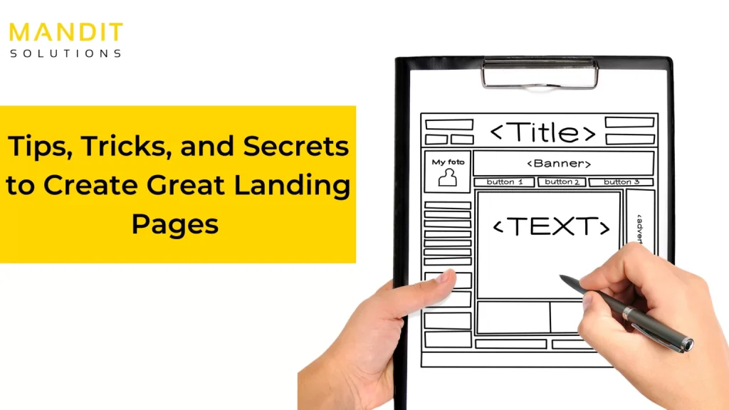 how to create a landing page